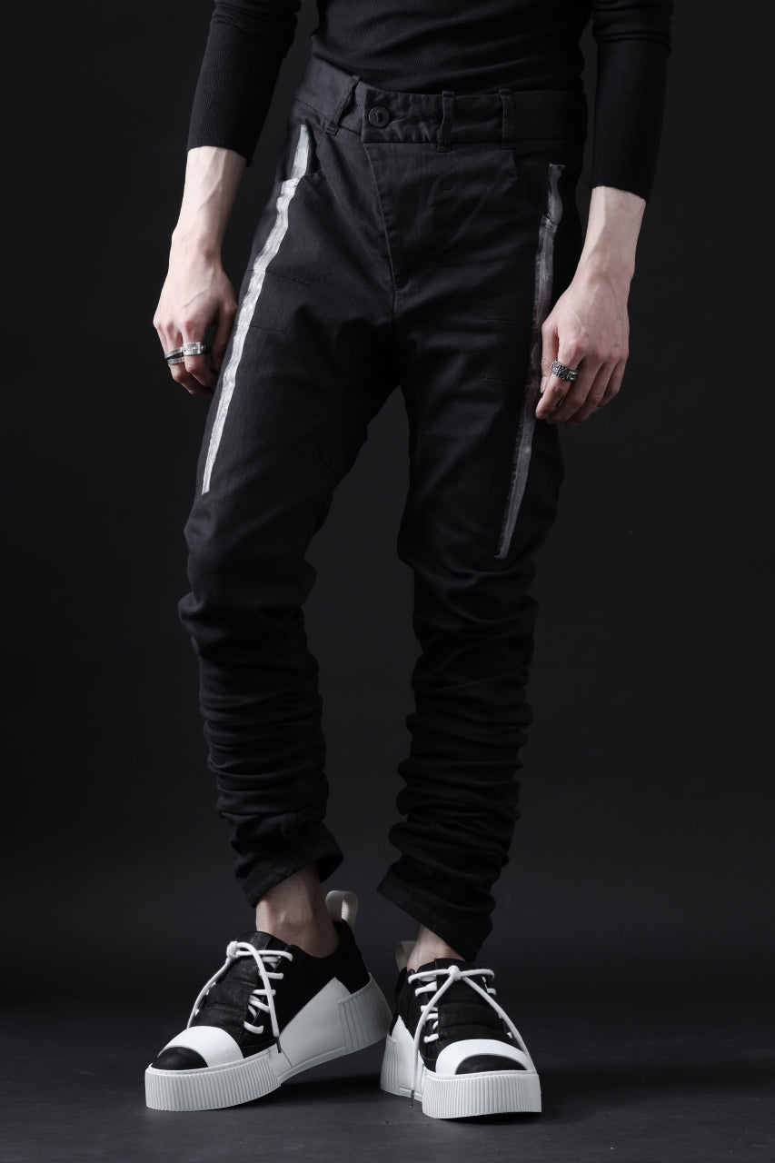 BORIS BIDJAN SABERI TIGHT FIT PANTS / OBJECT DYED & SEAM TAPED "P13.TF-FTS10001"