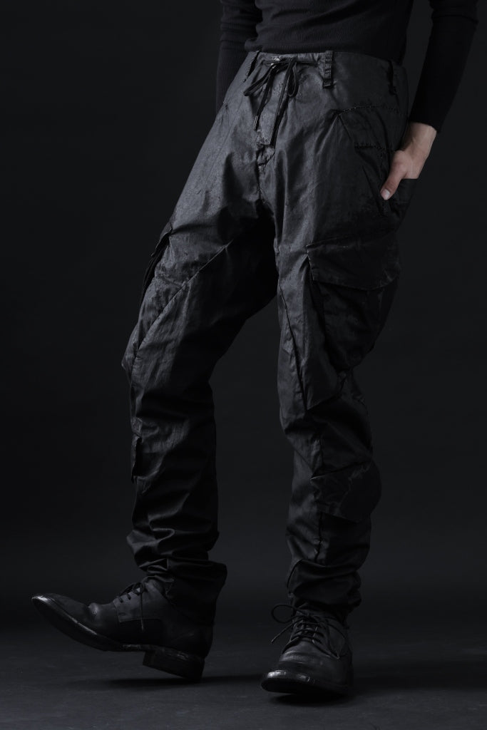 masnada VENTILATED BAGGY COMBAT PANTS / STRETCH PAPER POPELINE 