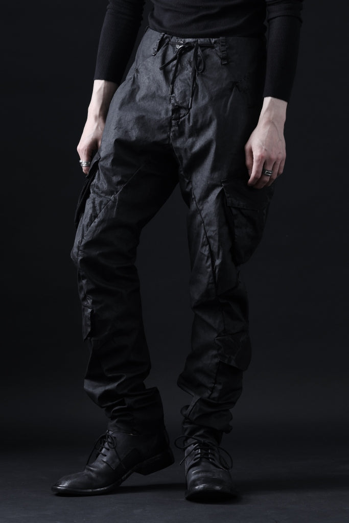 masnada VENTILATED BAGGY COMBAT PANTS / STRETCH PAPER POPELINE 