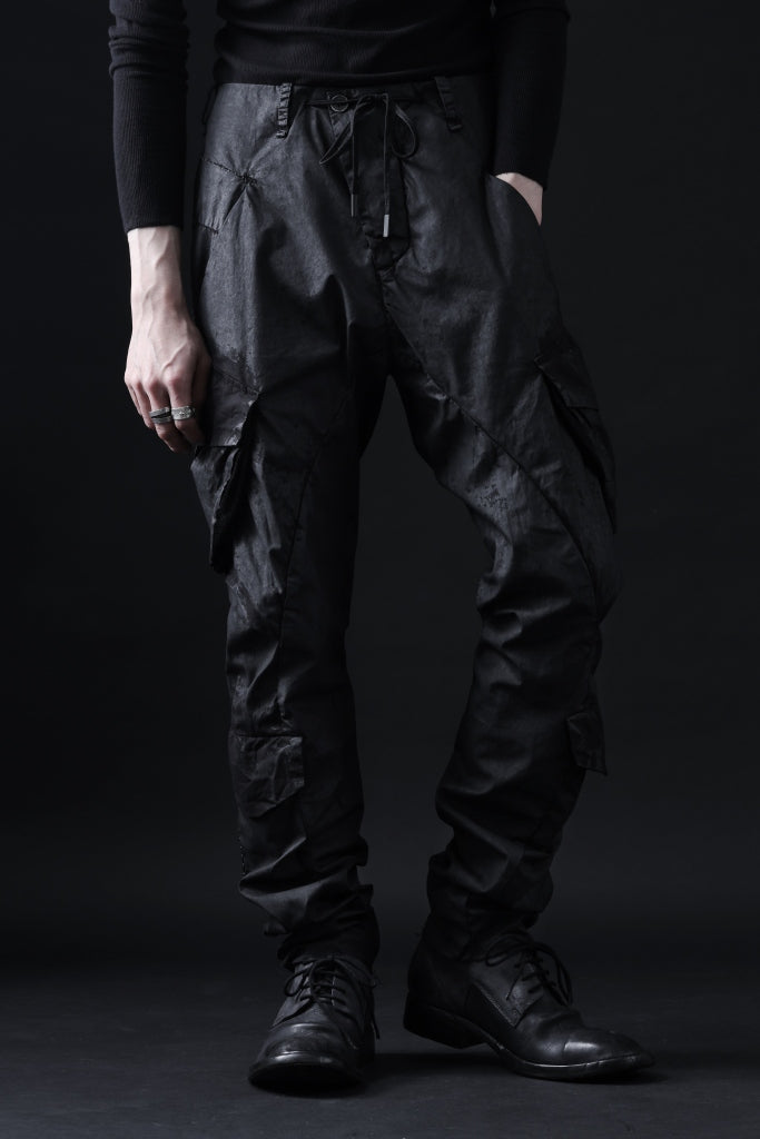 masnada VENTILATED BAGGY COMBAT PANTS / STRETCH PAPER POPELINE 