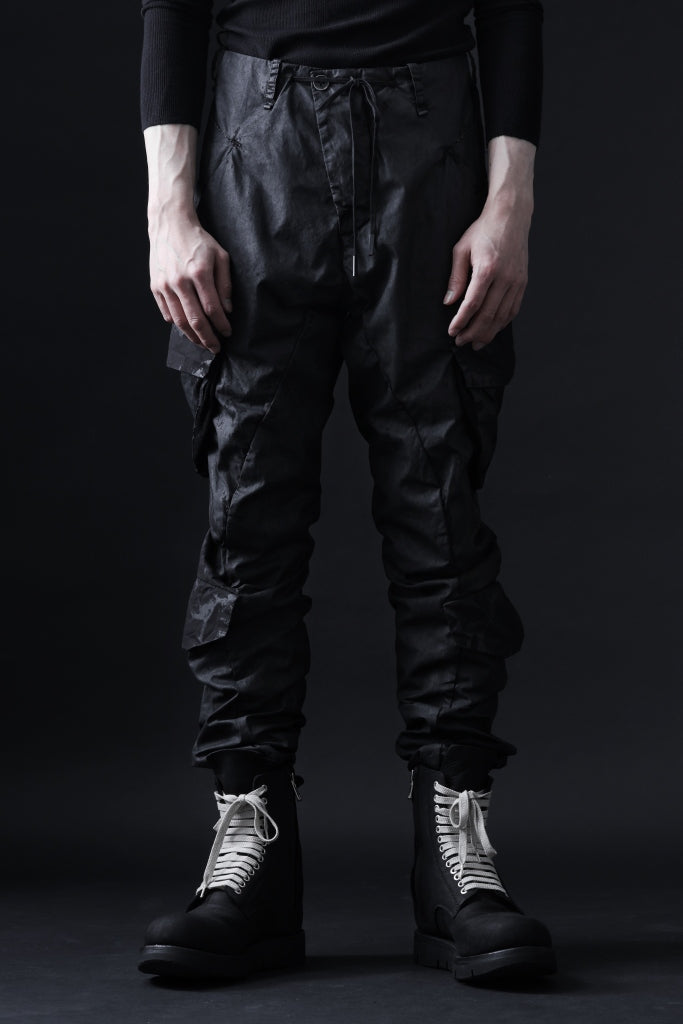 masnada VENTILATED BAGGY COMBAT PANTS / STRETCH PAPER POPELINE 