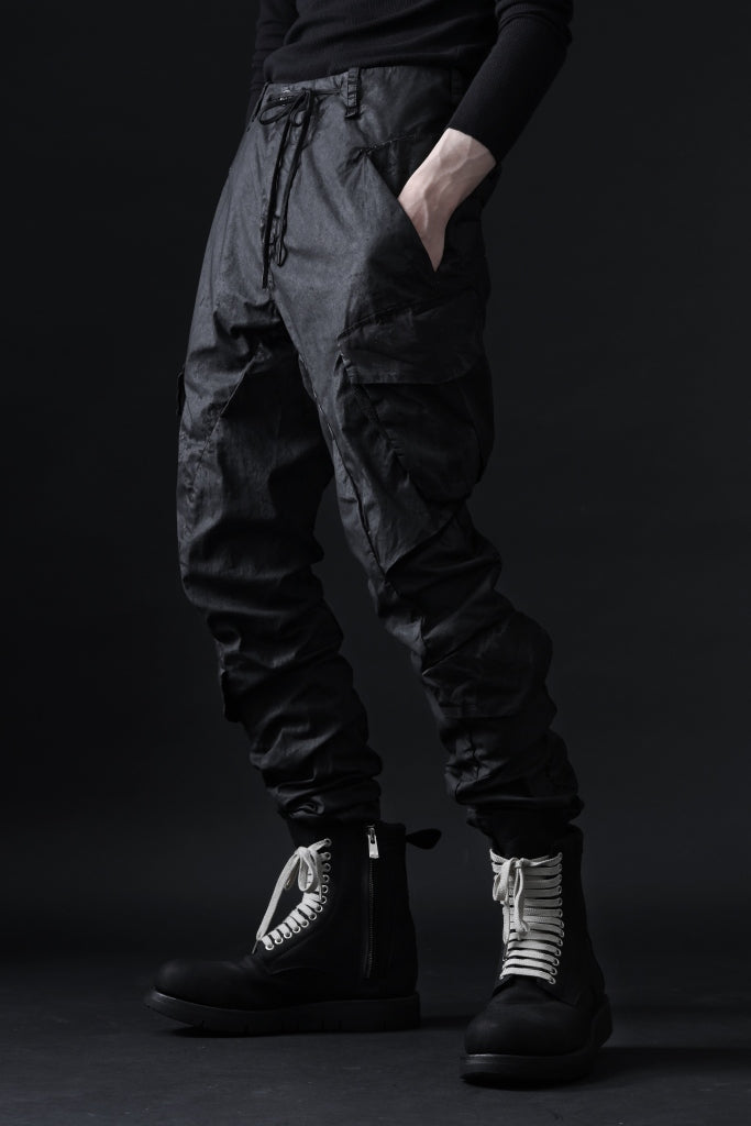 masnada VENTILATED BAGGY COMBAT PANTS / STRETCH PAPER POPELINE 