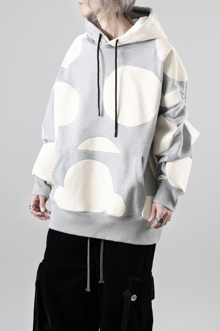 A.F ARTEFACT POLKA PATTERN SWEAT HOODIE