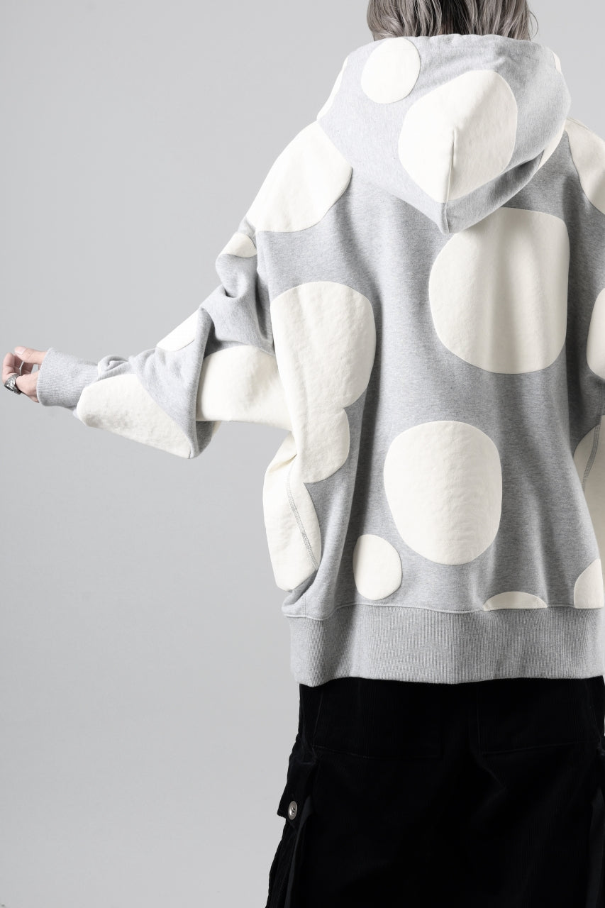 A.F ARTEFACT POLKA PATTERN SWEAT HOODIE