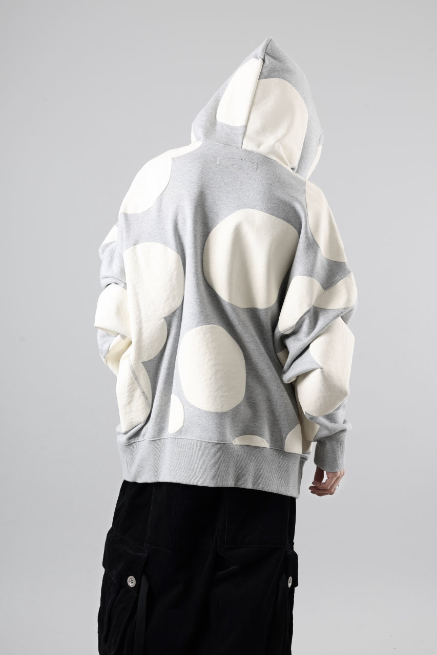 A.F ARTEFACT POLKA PATTERN SWEAT HOODIE