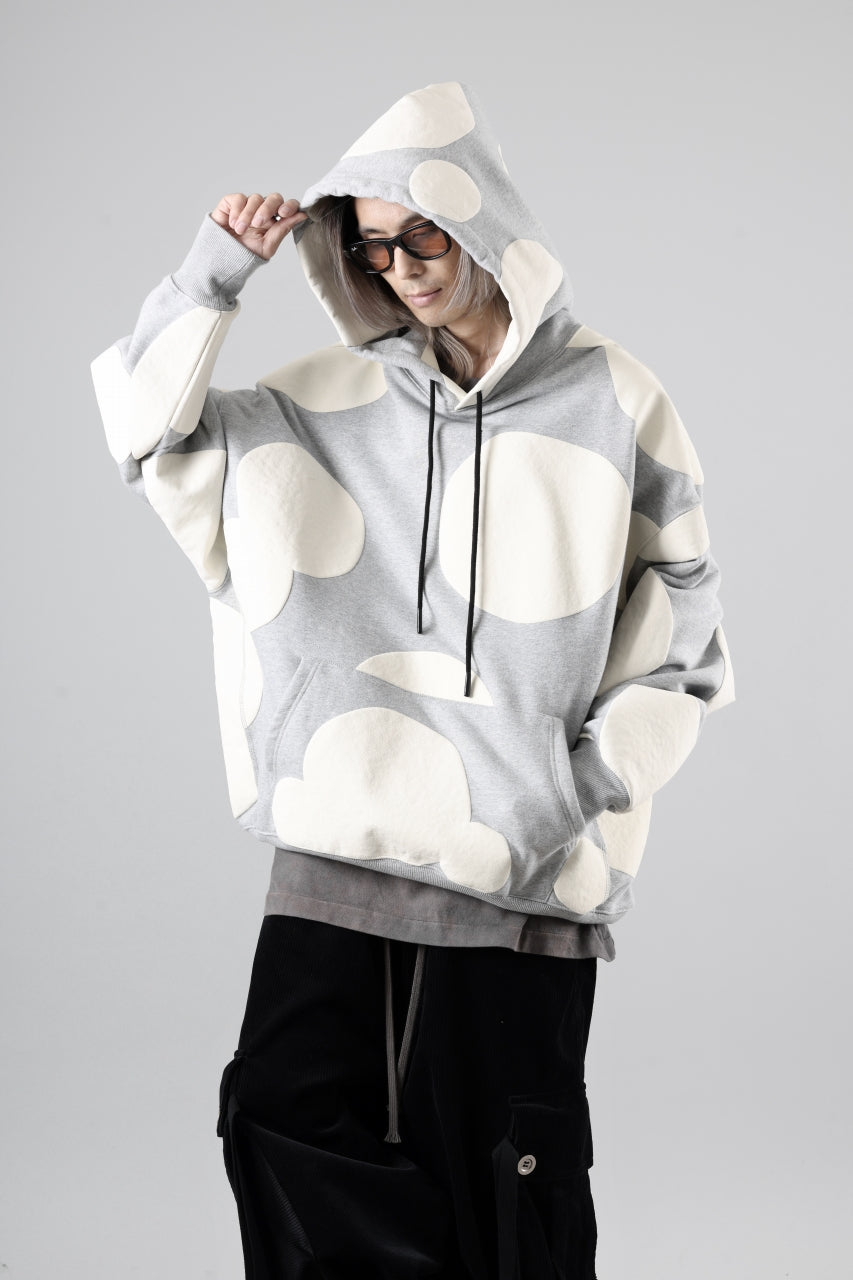 A.F ARTEFACT POLKA PATTERN SWEAT HOODIE