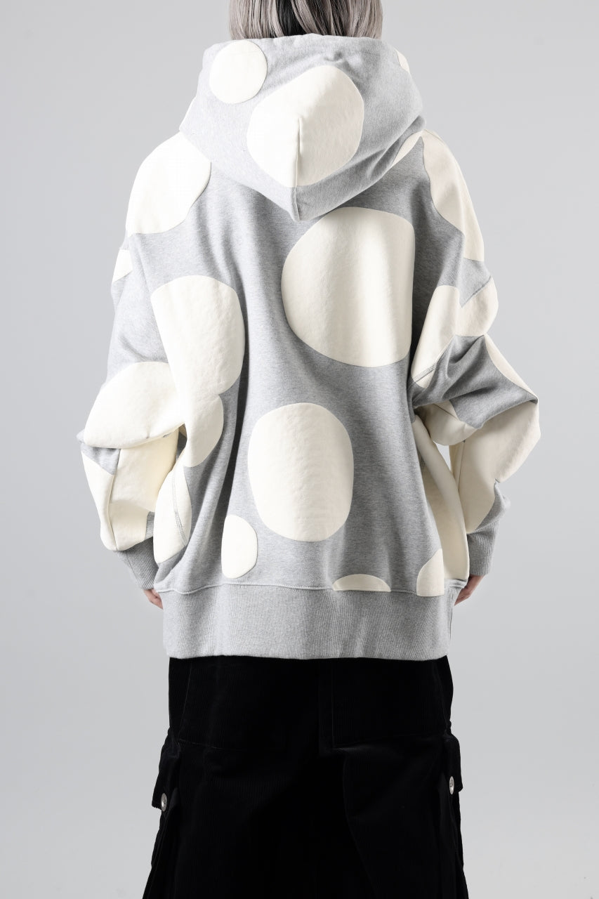 A.F ARTEFACT POLKA PATTERN SWEAT HOODIE