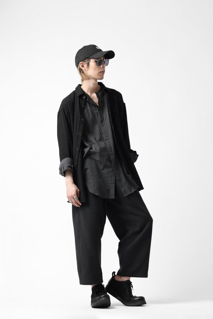 YUTA MATSUOKA plain shirt / dobby check