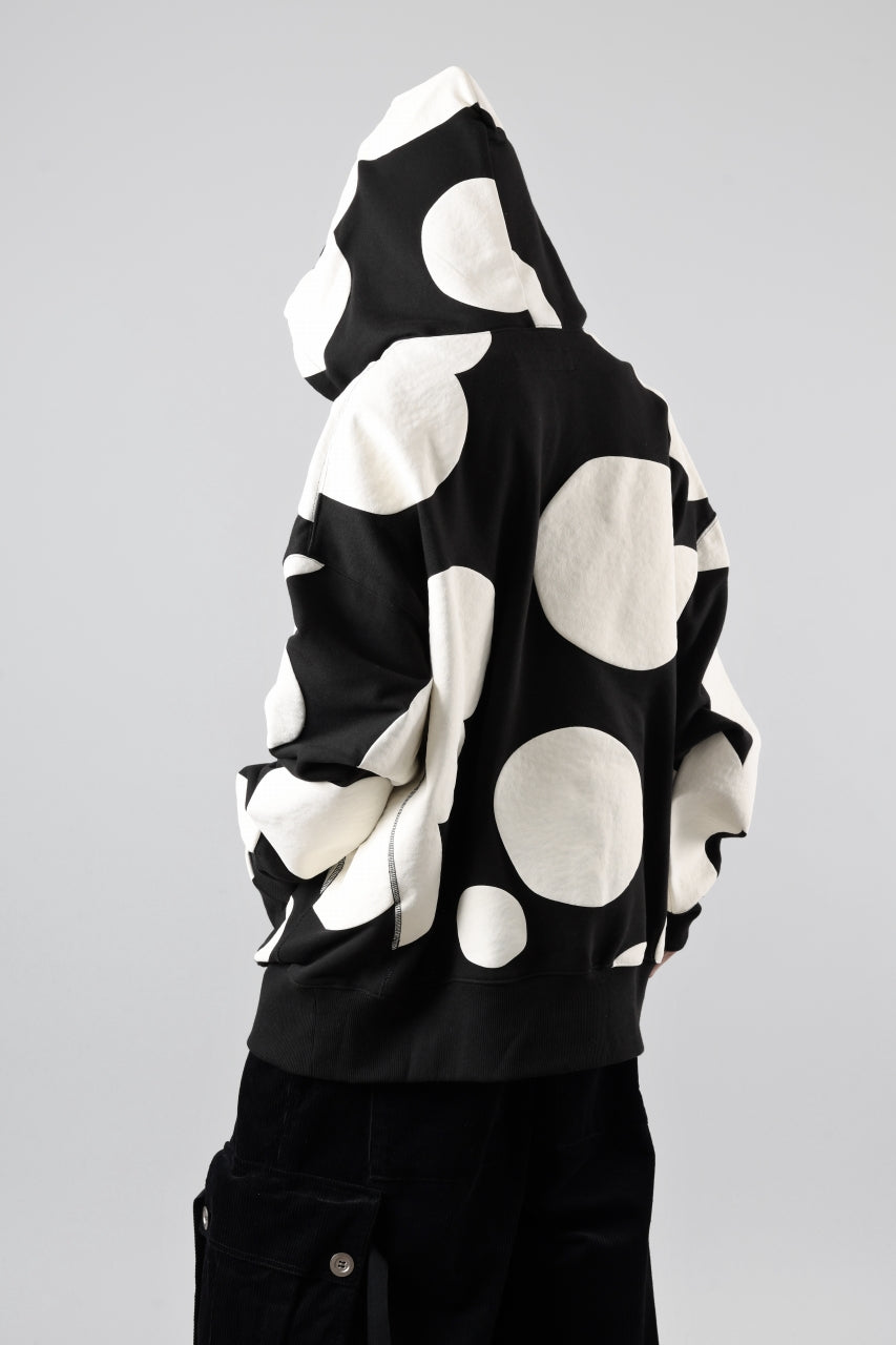 A.F ARTEFACT POLKA PATTERN SWEAT HOODIE