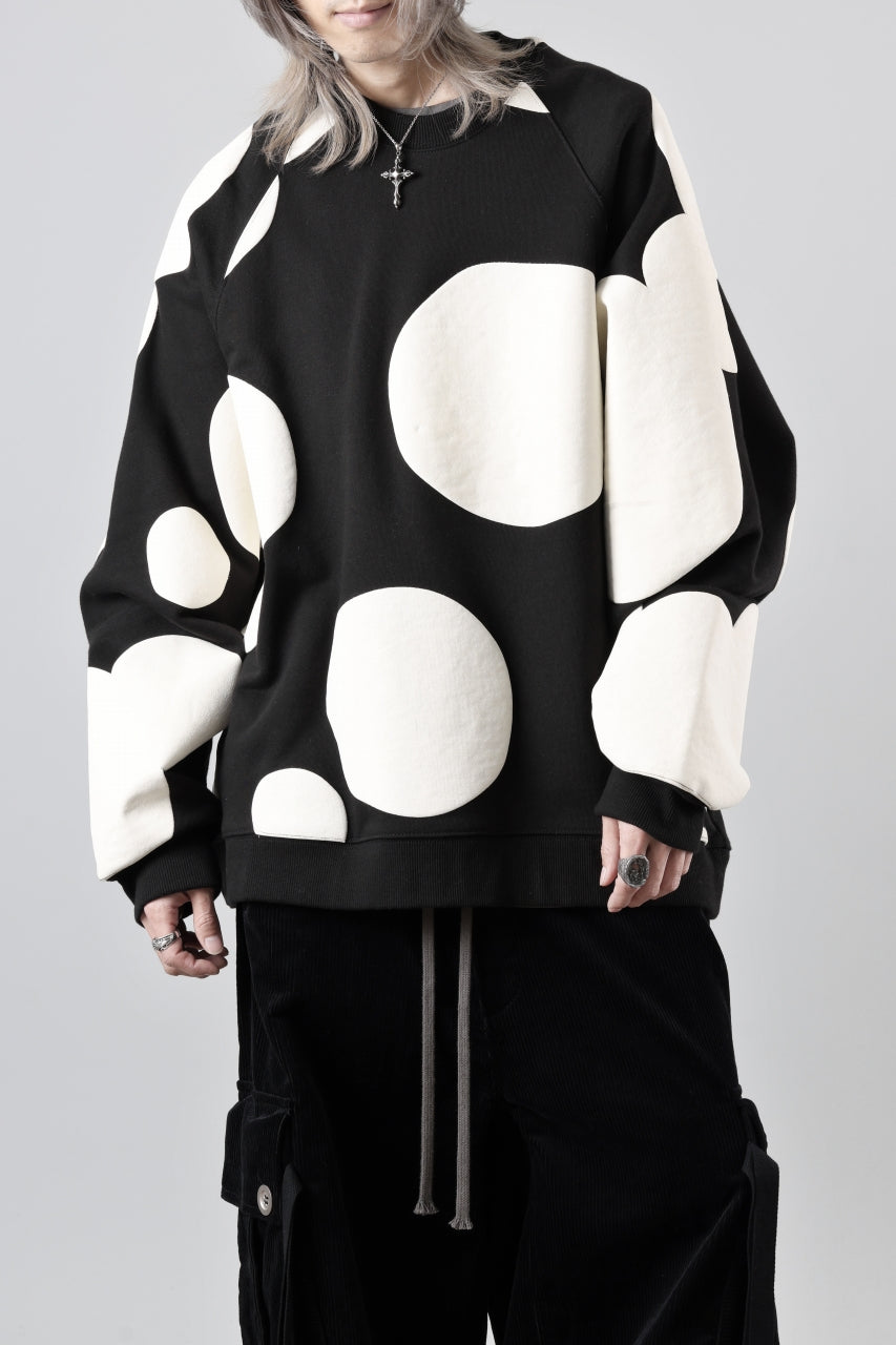 A.F ARTEFACT POLKA PATTERN SWEAT RAGLAN TOPS