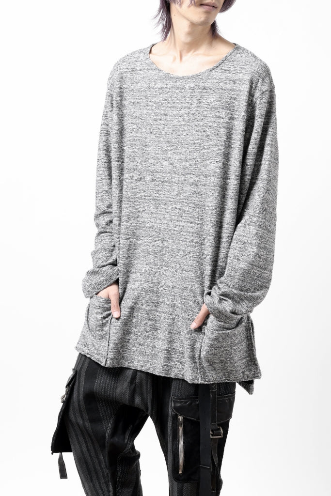 ISAMU KATAYAMA BACKLASH RANDOM PILE FABRIC L/S RELAXY TOPS 