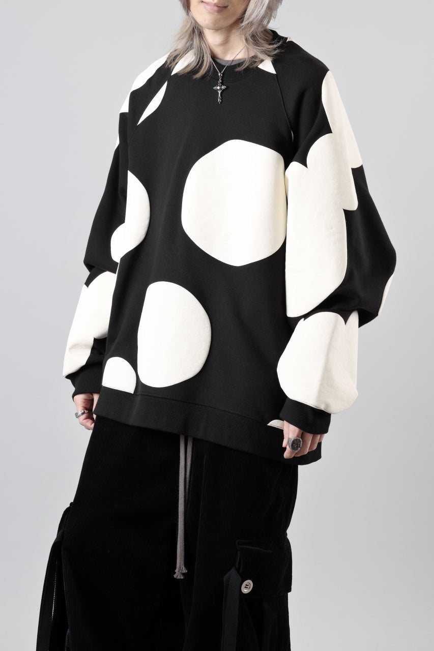 A.F ARTEFACT POLKA PATTERN SWEAT RAGLAN TOPS