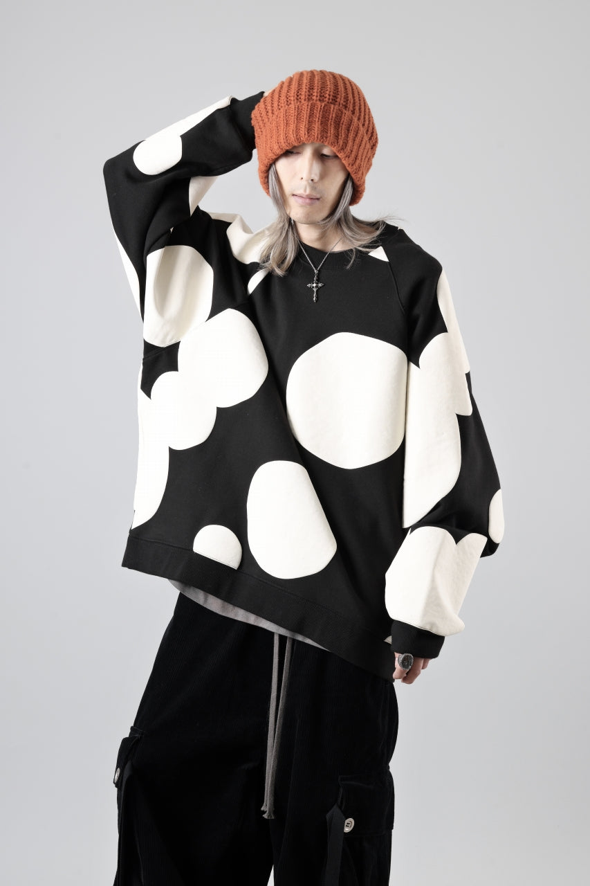 A.F ARTEFACT POLKA PATTERN SWEAT RAGLAN TOPS