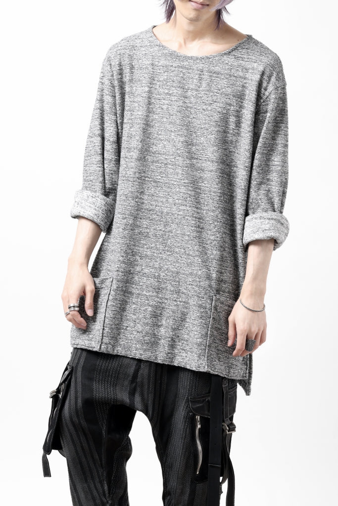 ISAMU KATAYAMA BACKLASH RANDOM PILE FABRIC L/S RELAXY TOPS 