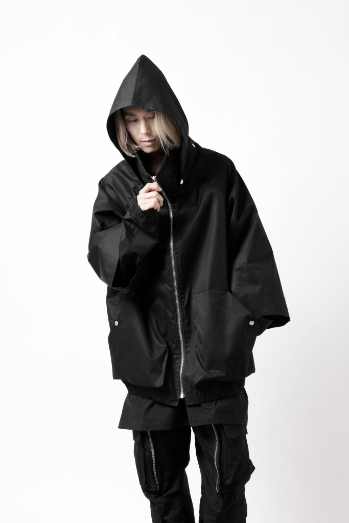 A.F ARTEFACT LAYERED WR HOODED JACKET / COATING COTTON GABARDINE