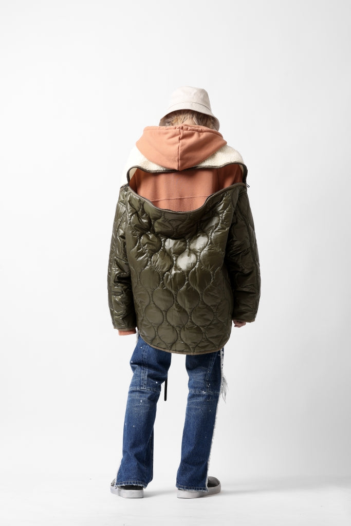 FACETASM ZIPPER SHERPA QUILTED LINER JACKET