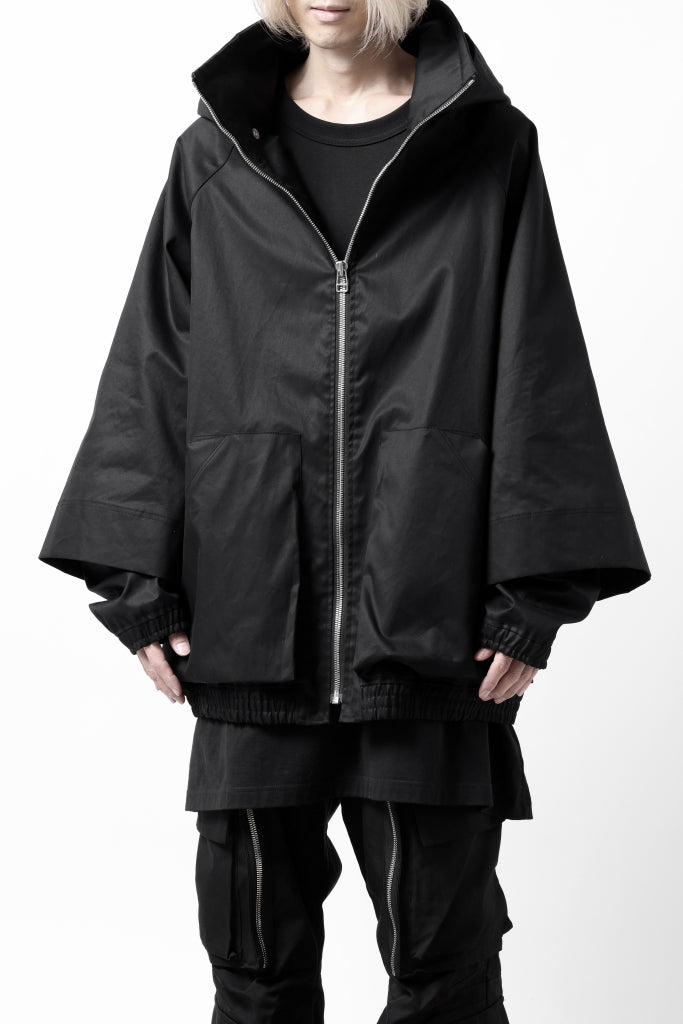 A.F ARTEFACT LAYERED WR HOODED JACKET / COATING COTTON GABARDINE