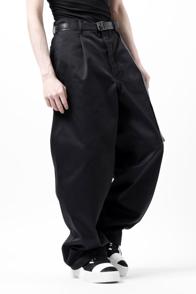 ISAMU KATAYAMA BACKLASH TUCK WIDE PANTS / HIGH DENSITY CHINO CLOTH