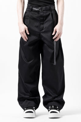 ISAMU KATAYAMA BACKLASH TUCK WIDE PANTS / HIGH DENSITY CHINO CLOTH