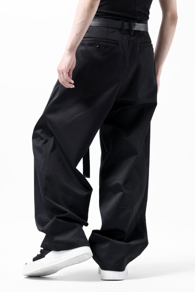 ISAMU KATAYAMA BACKLASH TUCK WIDE PANTS / HIGH DENSITY CHINO CLOTH