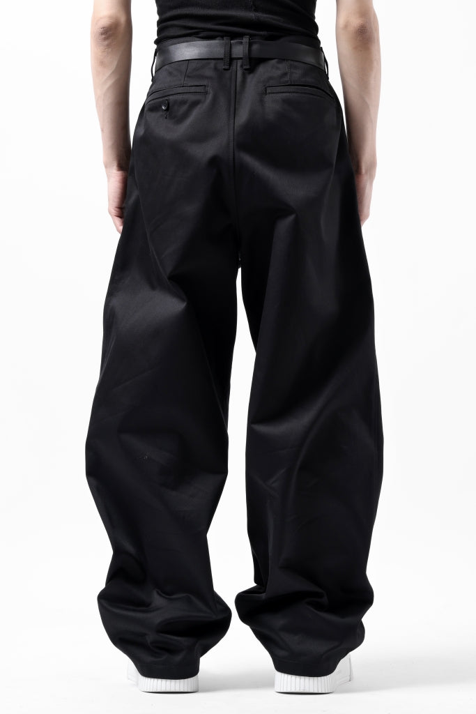 ISAMU KATAYAMA BACKLASH TUCK WIDE PANTS / HIGH DENSITY CHINO CLOTH