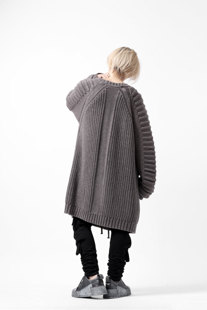 A.F ARTEFACT LOWGAUGE CABLE KNIT PULLOVER LADDER-SLEEVE