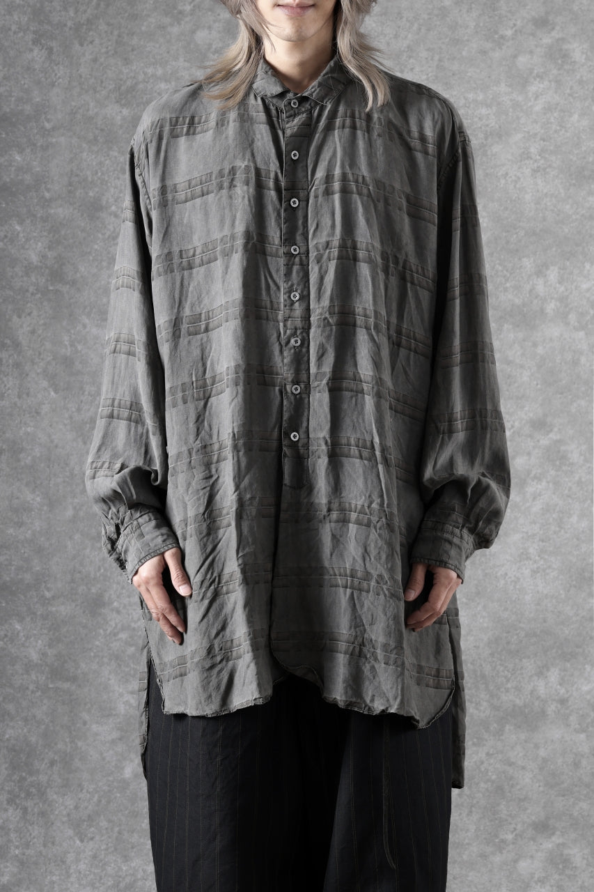 KLASICA SHORT COLLAR ROOMY SHIRTS / DRAPE & SMOOTH TEXTILE