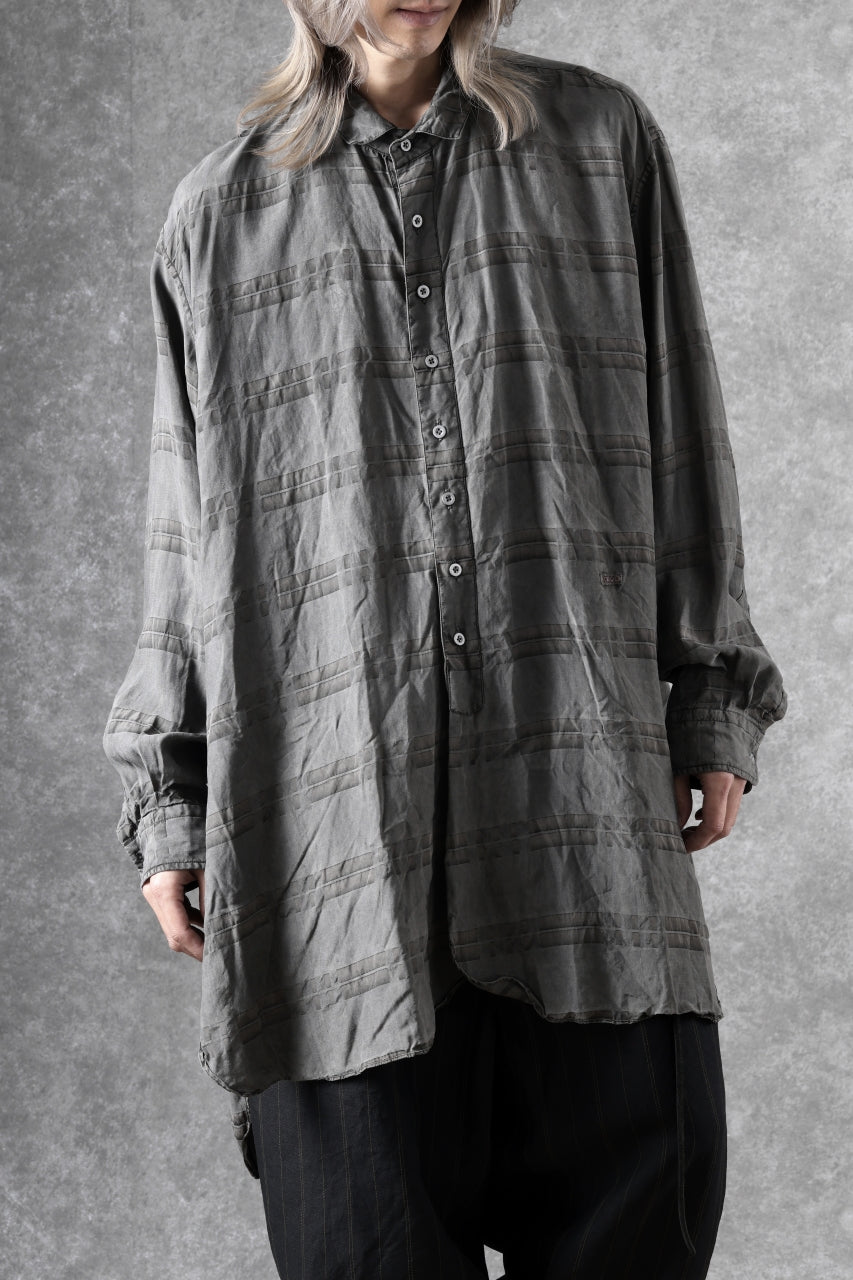 KLASICA SHORT COLLAR ROOMY SHIRTS / DRAPE & SMOOTH TEXTILE