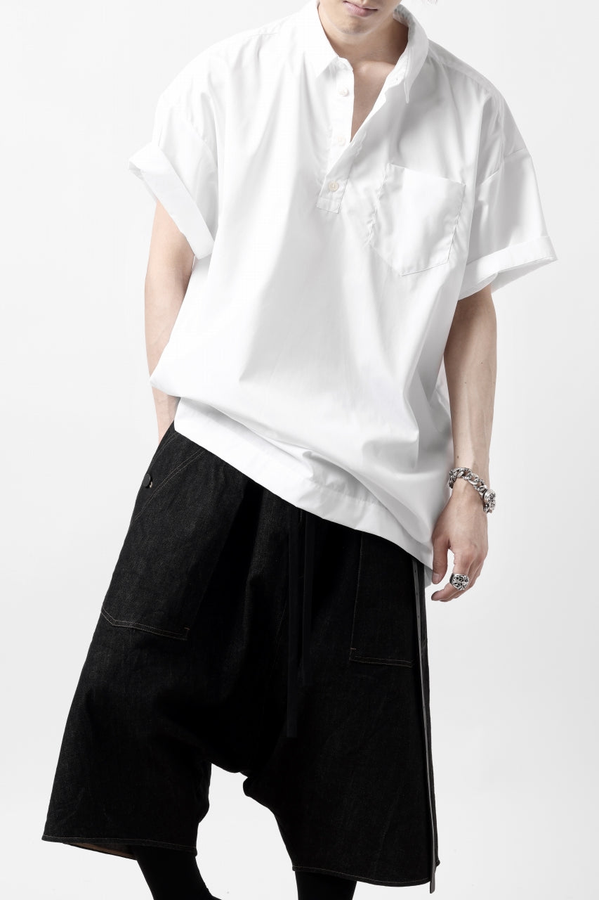 KLASICA SH-010 BOXY MINIMAL HALF SLEEVE SHIRT / THOMAS MASON'S 120/2 POPLIN