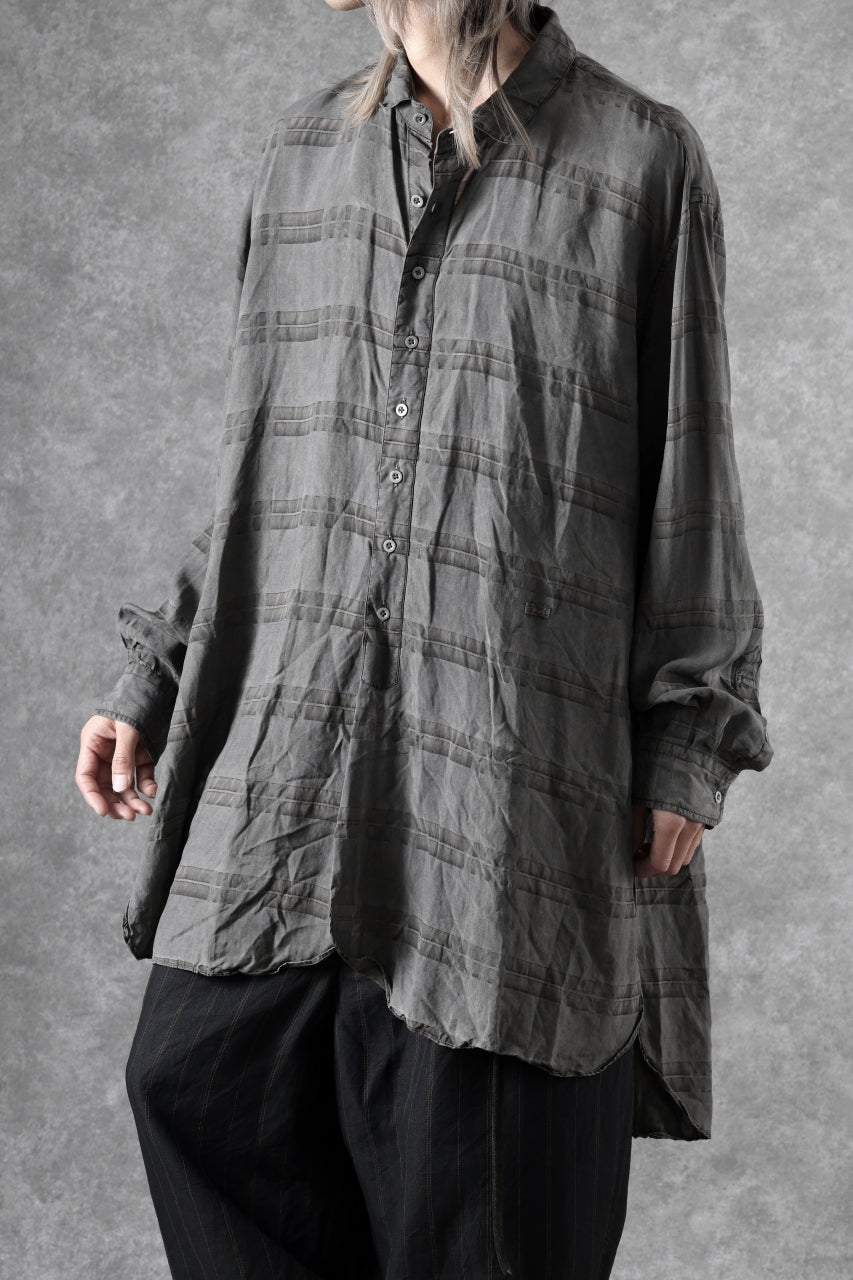 KLASICA SHORT COLLAR ROOMY SHIRTS / DRAPE & SMOOTH TEXTILE