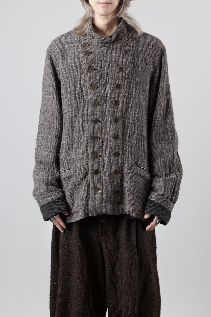 YUTA MATSUOKA double jacket / double weave cotton wool linen