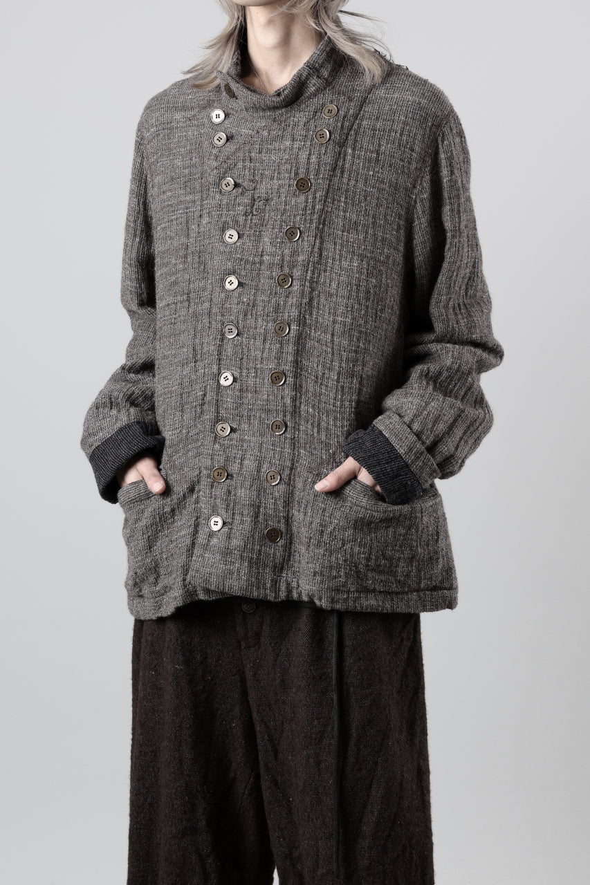 YUTA MATSUOKA double jacket / double weave cotton wool linen