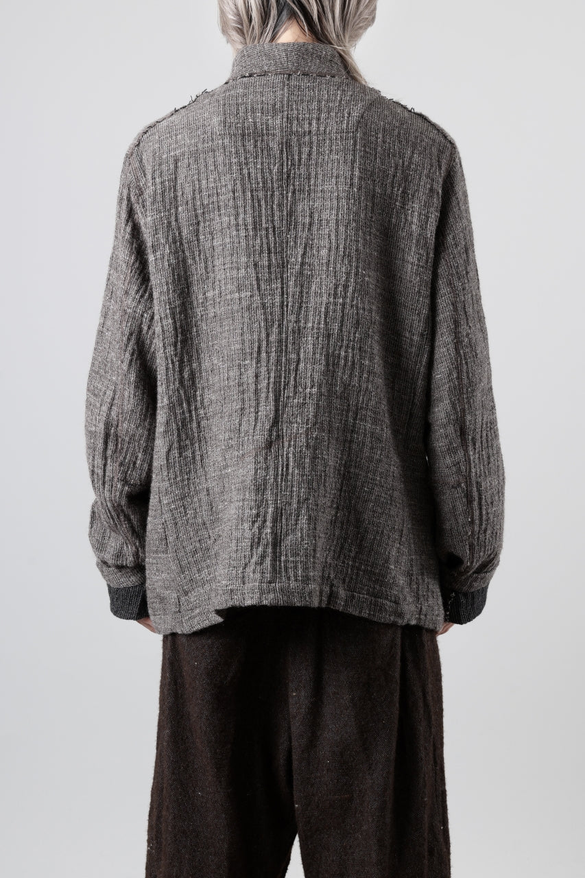 YUTA MATSUOKA double jacket / double weave cotton wool linen