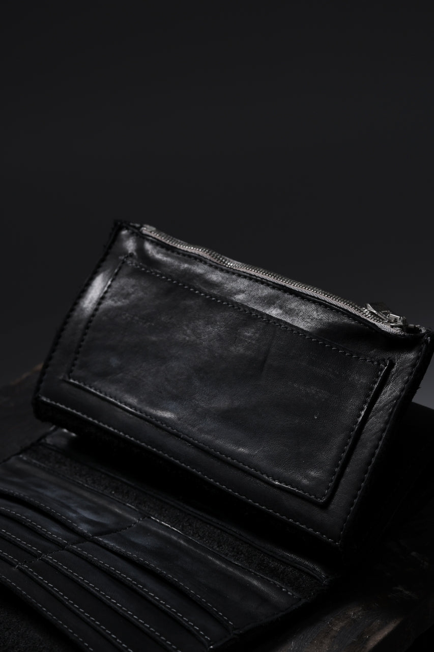 incarnation CLUTCH WALLET / HORSE WHITE LEATHER + COW LEATHER