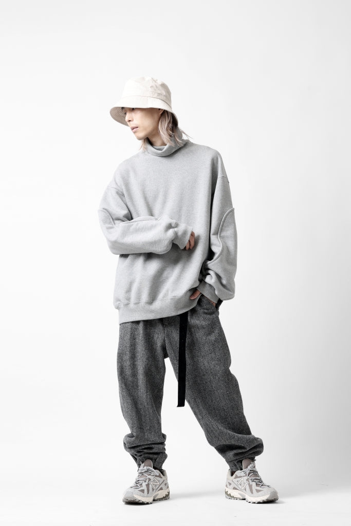 D-VEC HIGH NECK L/S SWEAT SHIRT / BRUSHED BACK TERRY