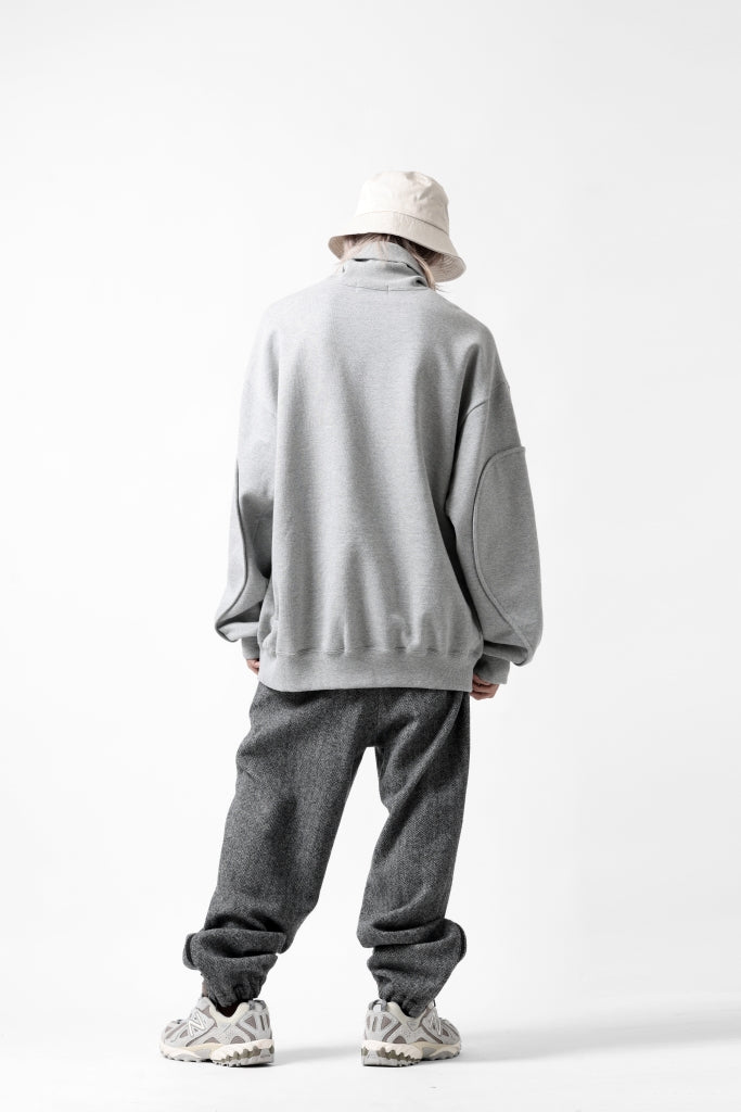 D-VEC HIGH NECK L/S SWEAT SHIRT / BRUSHED BACK TERRY