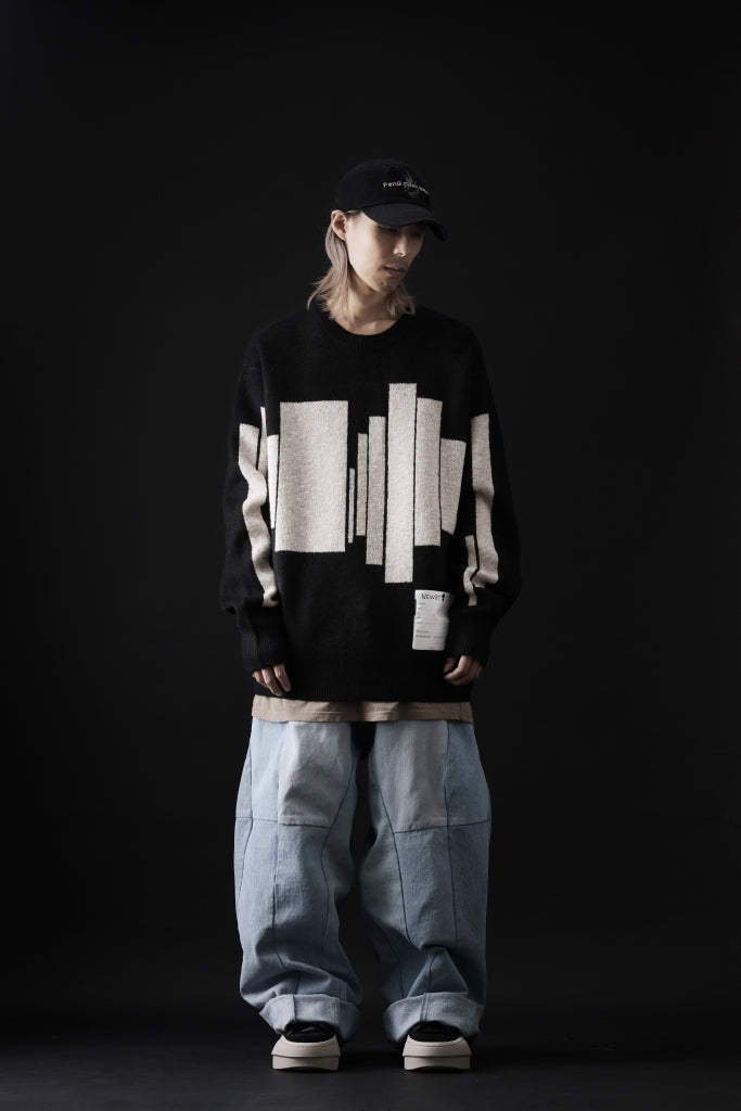 A.F ARTEFACT GEO PATTERN KNIT TOPS