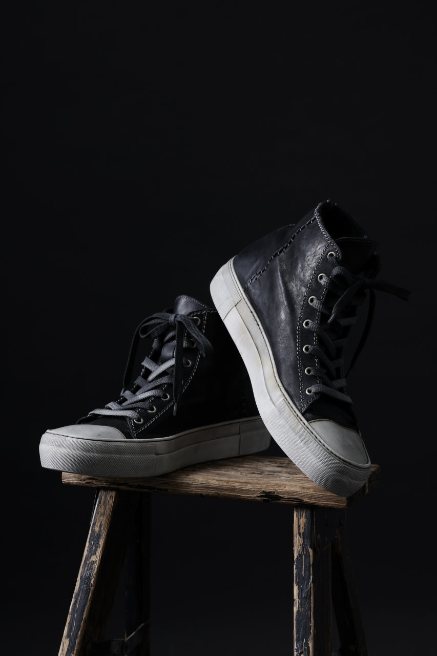 incarnation exclusive HIGH CUT LACE UP SNEAKER / HORSE FULL GRAIN (PIECE DYED)
