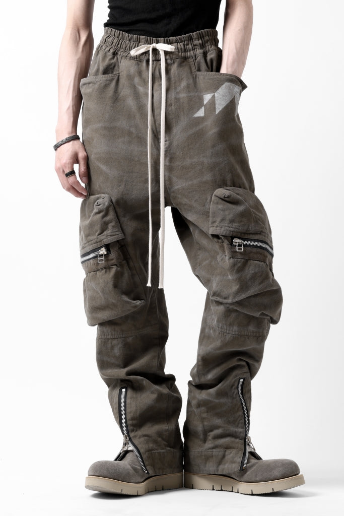 A.F ARTEFACT exclusive RUGGED CARGO PANTS / VINTAGE DYED