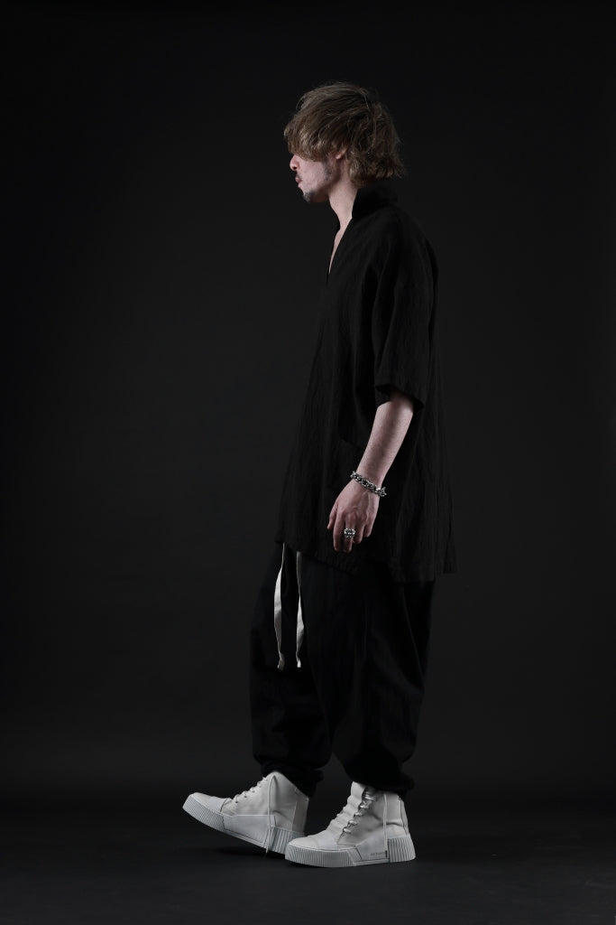 _vital half collar tunica tops / soft crepe linen