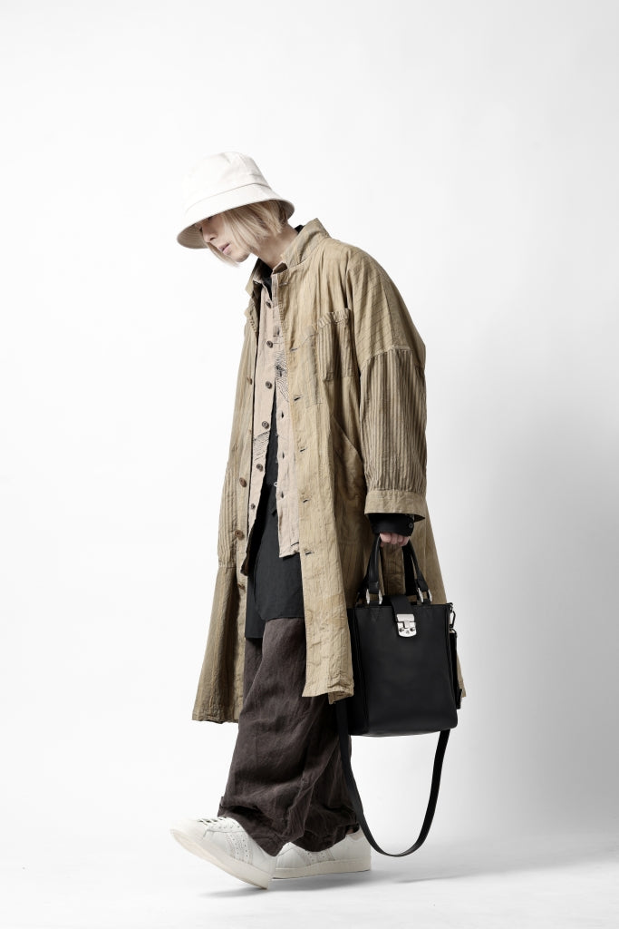 KLASICA WIDE CUT VINTAGE WORK COAT / GARMENT NATURAL DYED