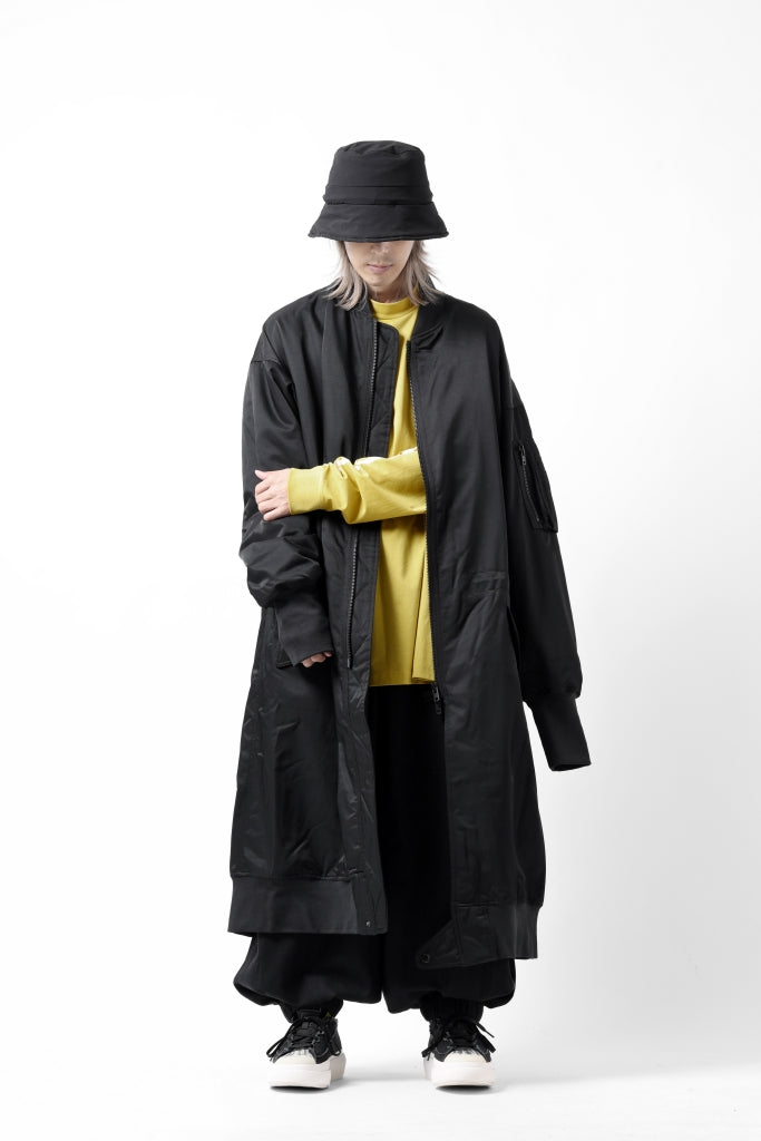 Y-3 Yohji Yamamoto LONG BOMBER PARKA COAT