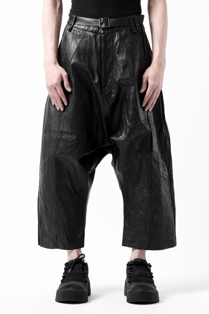 PAL OFFNER HANG LOOSE TROUSERS / LAMB LEATHER