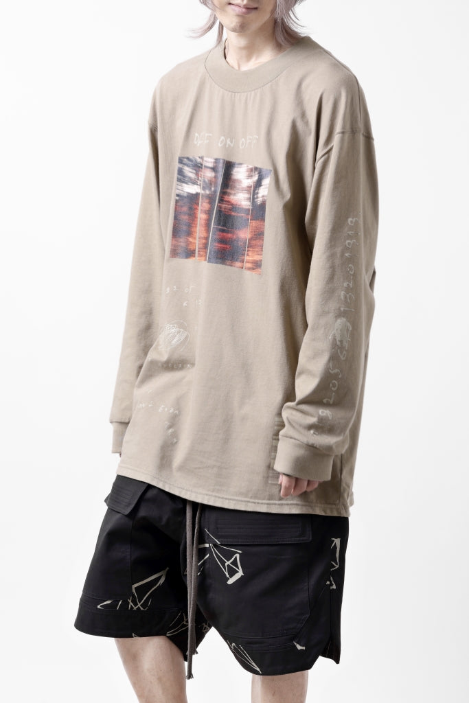 A.F ARTEFACT THICK-COLLAR BASIC L/S T-SHIRT / TYPE A PRINT 