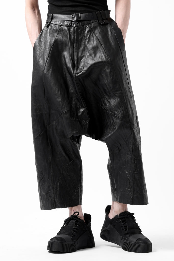 PAL OFFNER HANG LOOSE TROUSERS / LAMB LEATHER