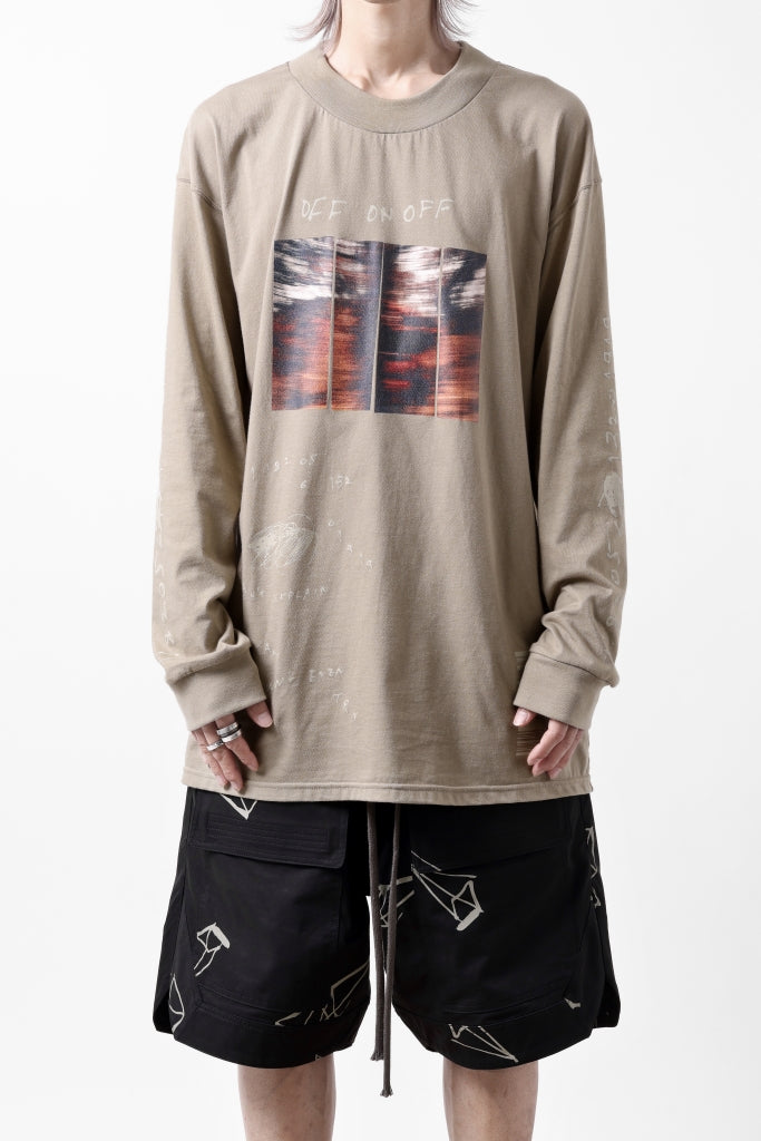 A.F ARTEFACT THICK-COLLAR BASIC L/S T-SHIRT / TYPE A PRINT 