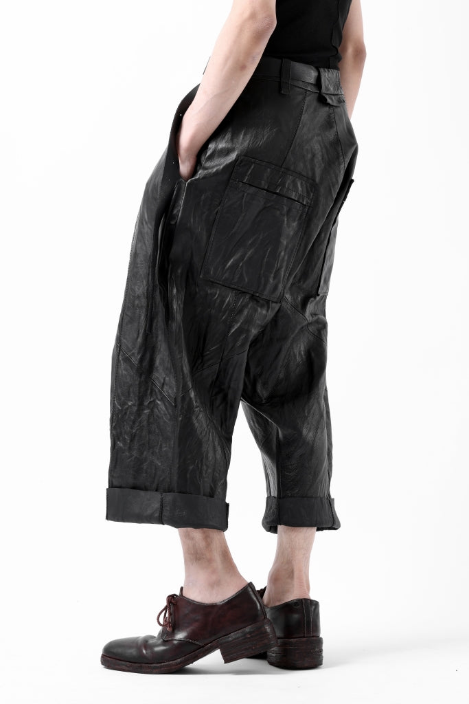 PAL OFFNER HANG LOOSE TROUSERS / LAMB LEATHER