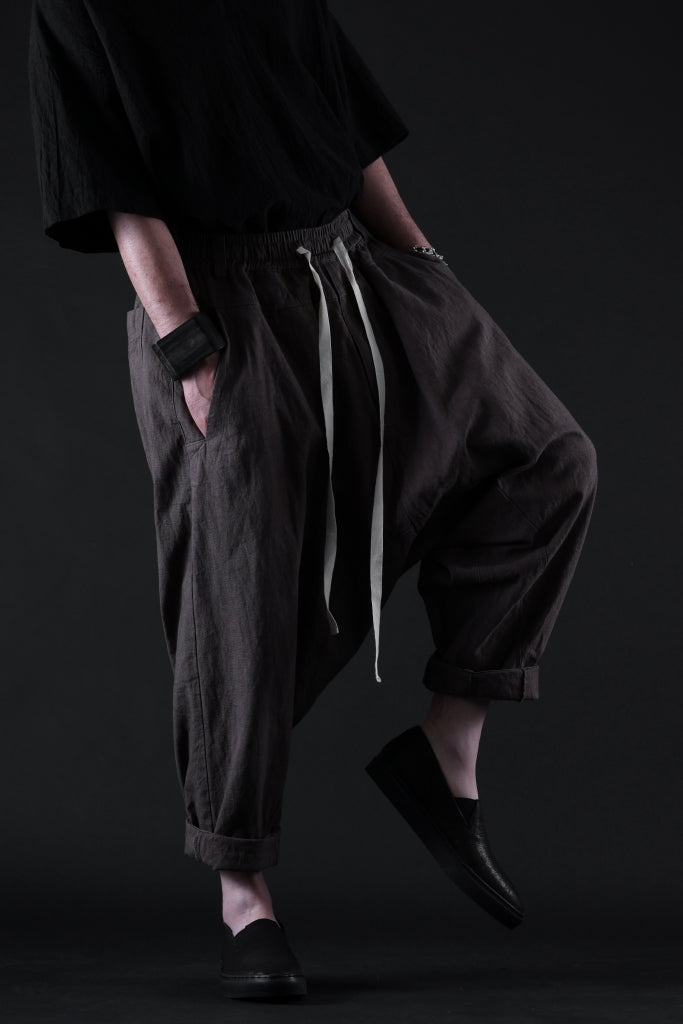 _vital deep sarouel easy pants / cotton linen loose ox