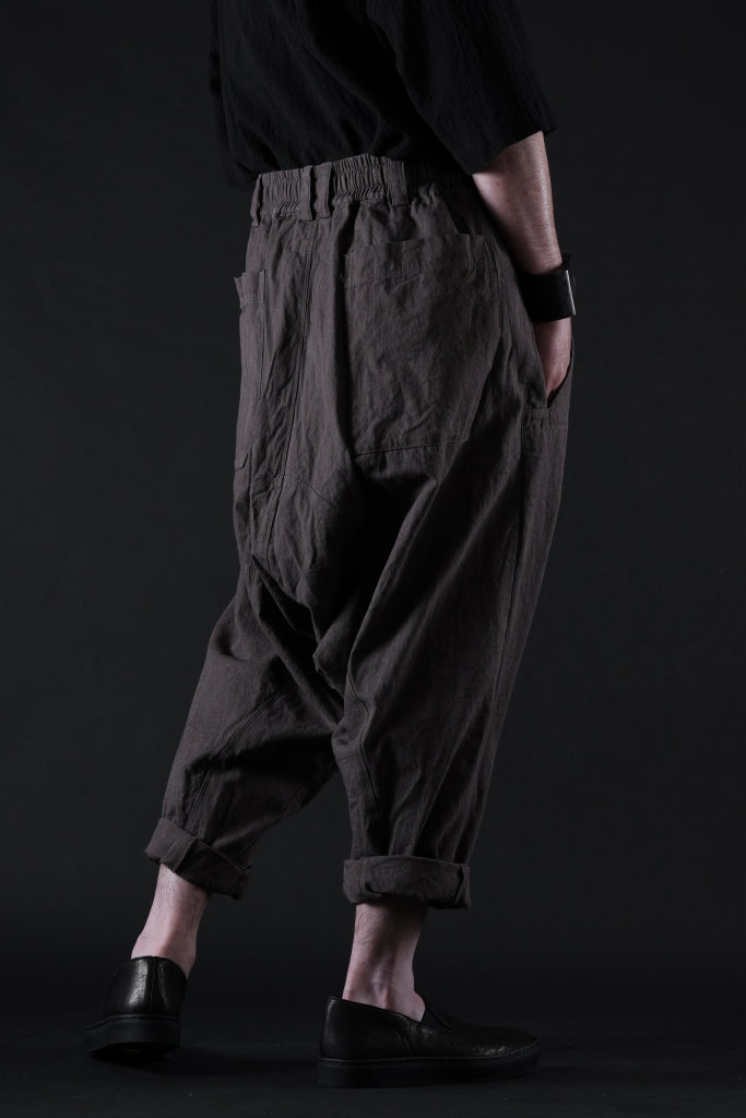 _vital deep sarouel easy pants / cotton linen loose ox