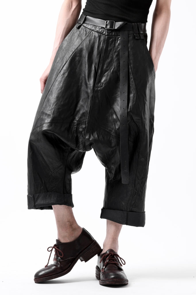 PAL OFFNER HANG LOOSE TROUSERS / LAMB LEATHER